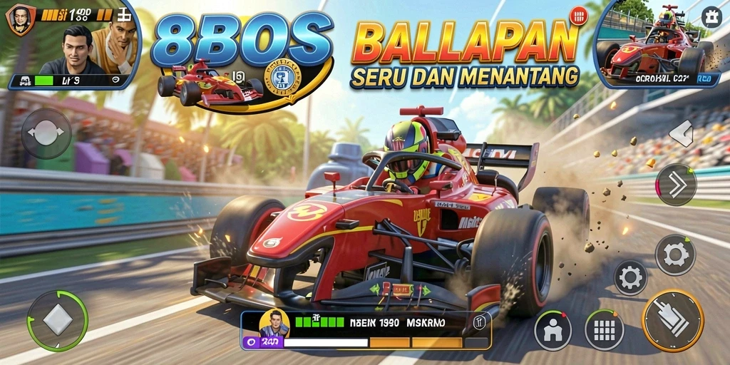 Tangkapan layar gameplay 88BOS yang penuh aksi dan kecepatan tinggi.