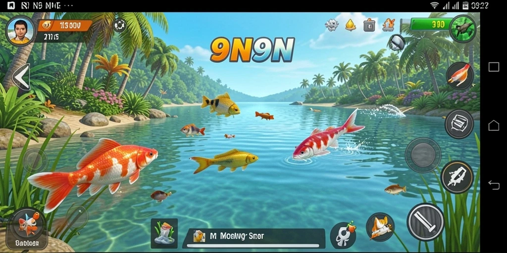 Tangkapan ikan yang menakjubkan dalam gameplay 9N9N.