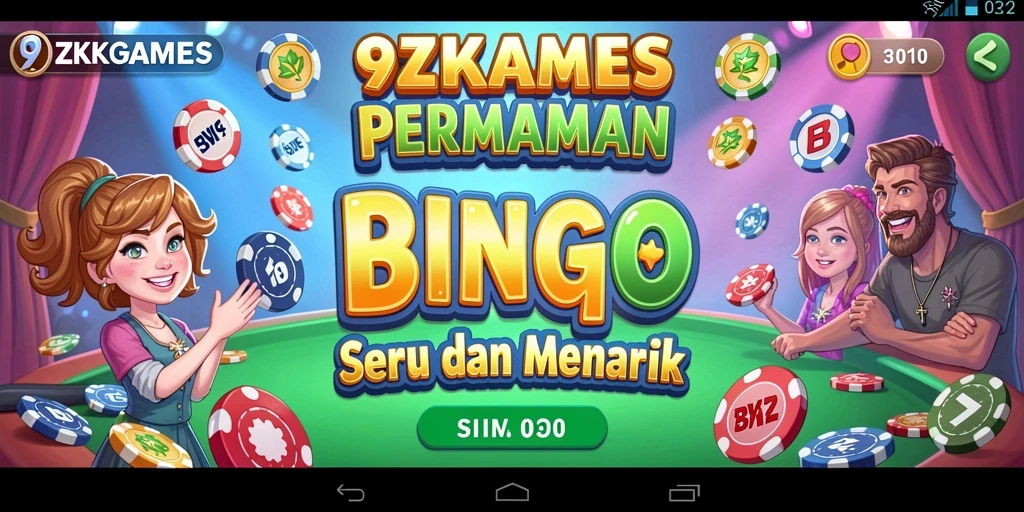 Tangkapan layar gameplay 9ZKGAMES menampilkan momen seru permainan Bingo.