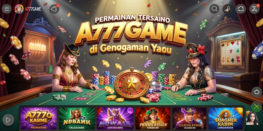 Tampilan gameplay A777GAME yang menakjubkan dan menarik.