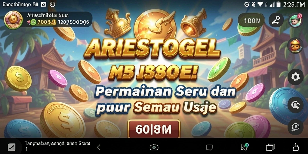 Tampilan menakjubkan gameplay ARIESTOGEL yang penuh aksi.