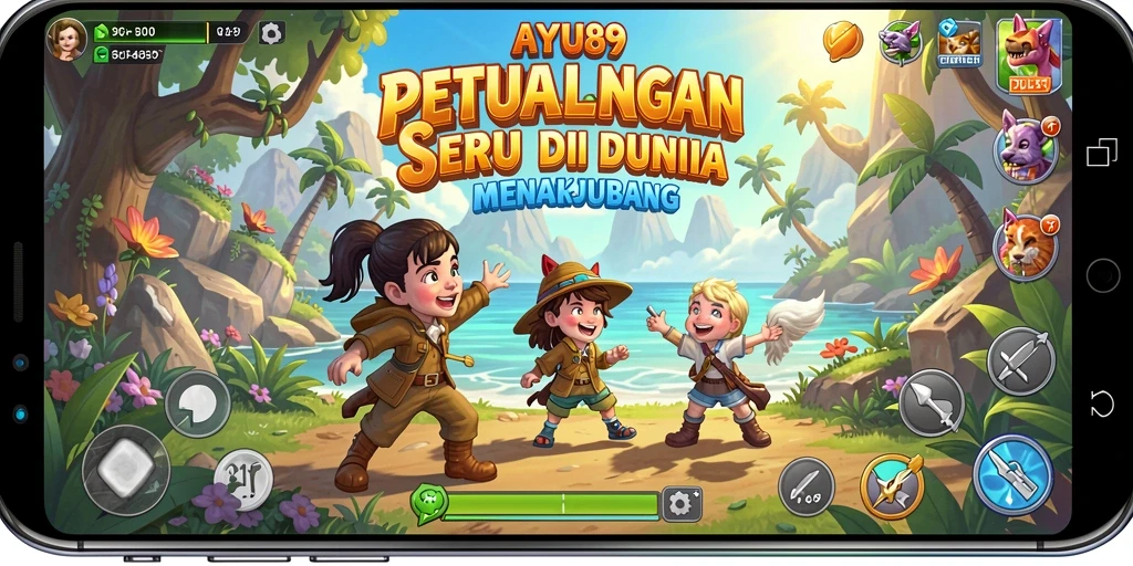 Gameplay AYU89 menampilkan petualangan yang penuh warna dan tantangan.