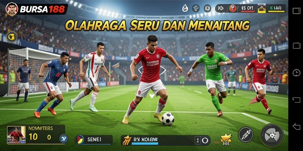 Tampilan gameplay BURSA188 yang menarik dan penuh aksi olahraga.