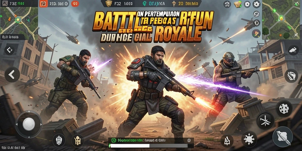 Gameplay seru dan mendebarkan F32 dalam aksi Battle Royale.