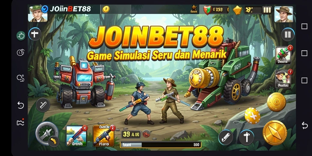 Tampilan gameplay menarik dari JOINBET88 dengan grafis simulasi yang mengesankan.