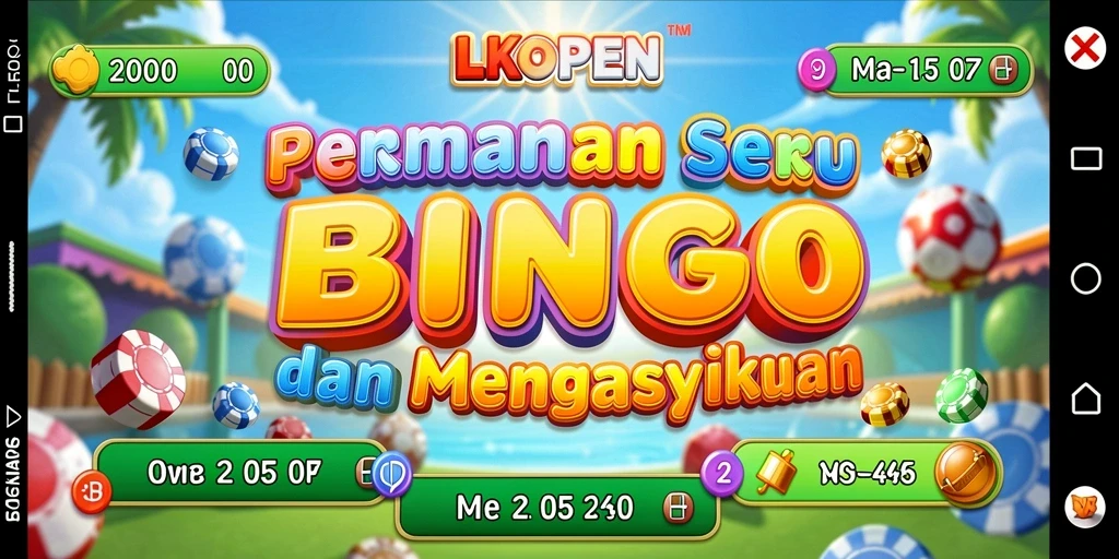 Tampilan gameplay seru LKOPEN dengan suasana Bingo yang menegangkan.
