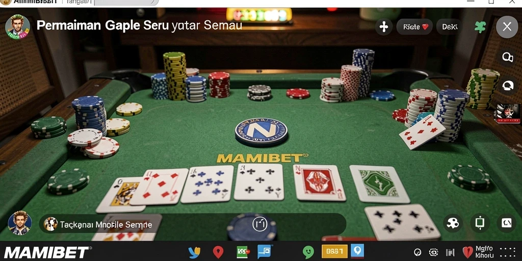 Tampilan gameplay Gaple yang memukau di MAMIBET.