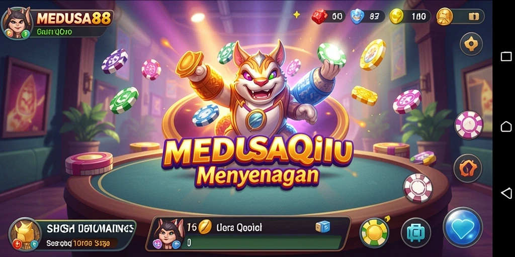 Tampilan screenshot MEDUSA88 dengan gameplay QiuQiu yang menarik.