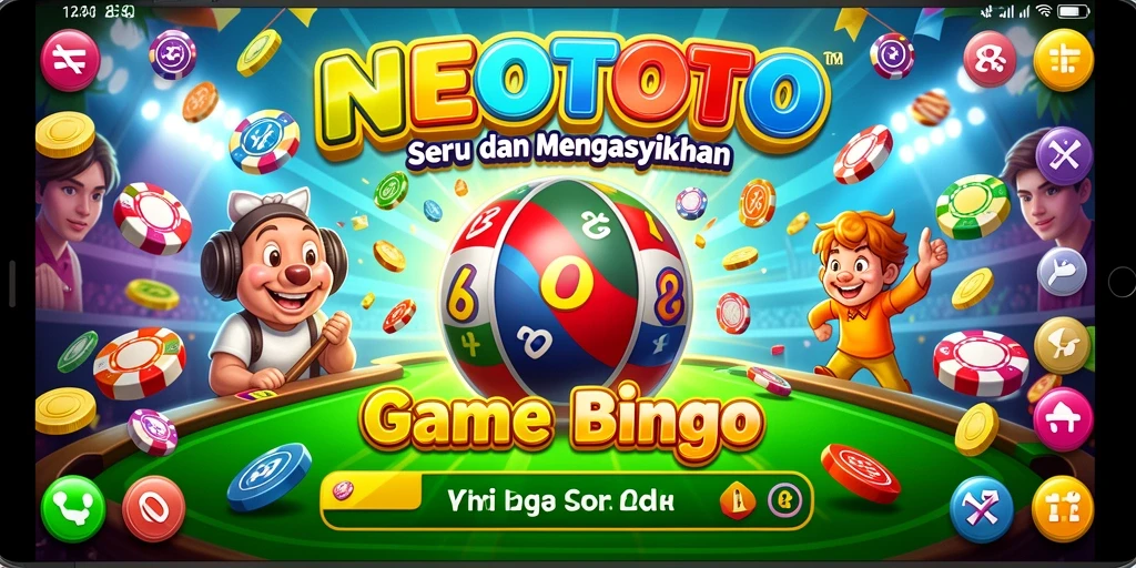 Tangkapan layar gameplay NEOTOTO yang menggambarkan keseruan Bingo.