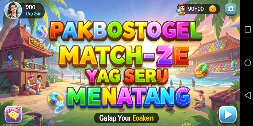 Screenshot PAKBOSTOGEL menampilkan gameplay seru dan berwarna.