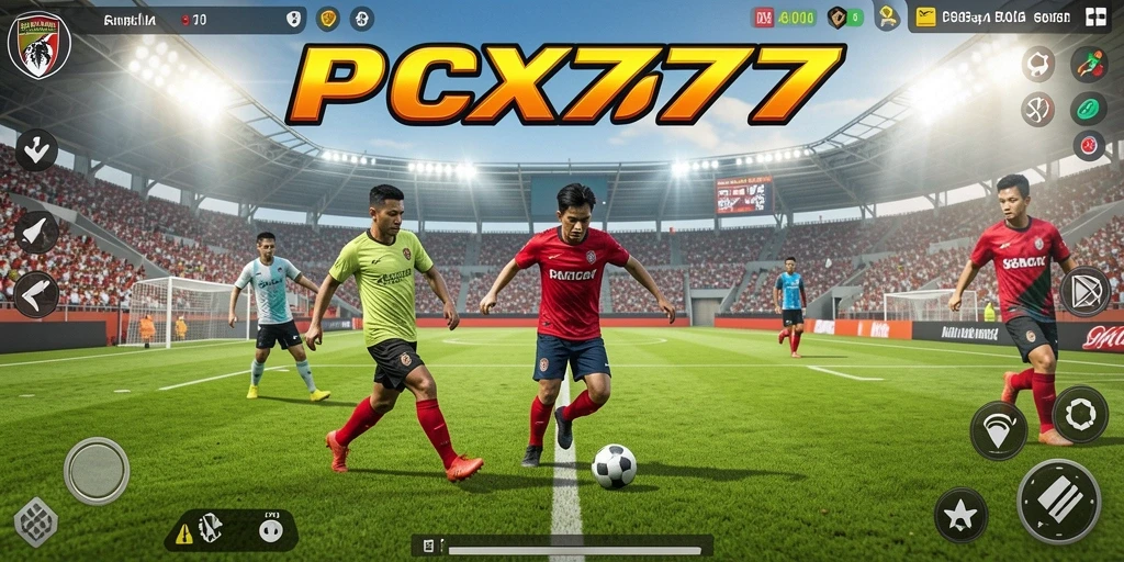 Tampilan gameplay PCX777 yang menegangkan dan memukau di lapangan.