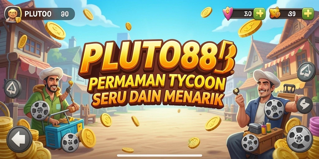 Tampilan gameplay menarik dari PLUTO88 dengan berbagai fitur Tycoon.