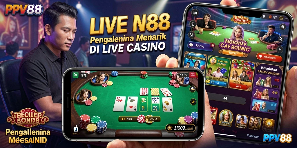 Gameplay Live Casino yang mendebarkan di PPV88 dengan dealer profesional.
