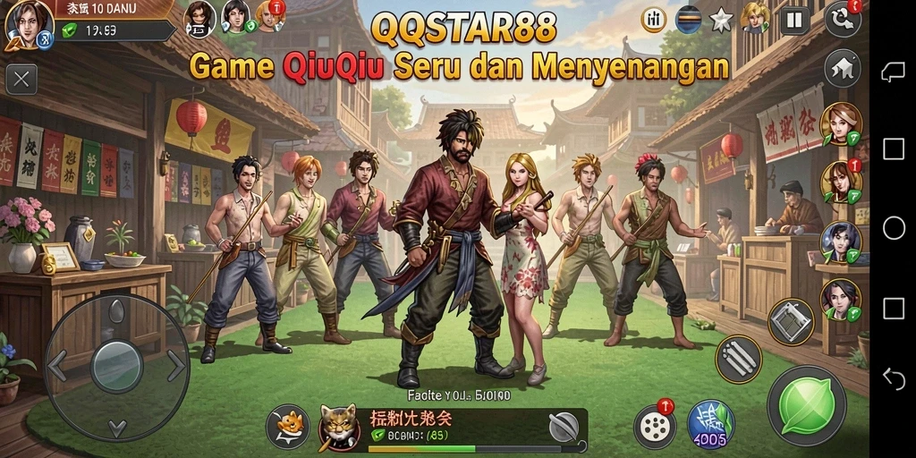 Screenshot gameplay QiuQiu yang seru di QQSTAR88.