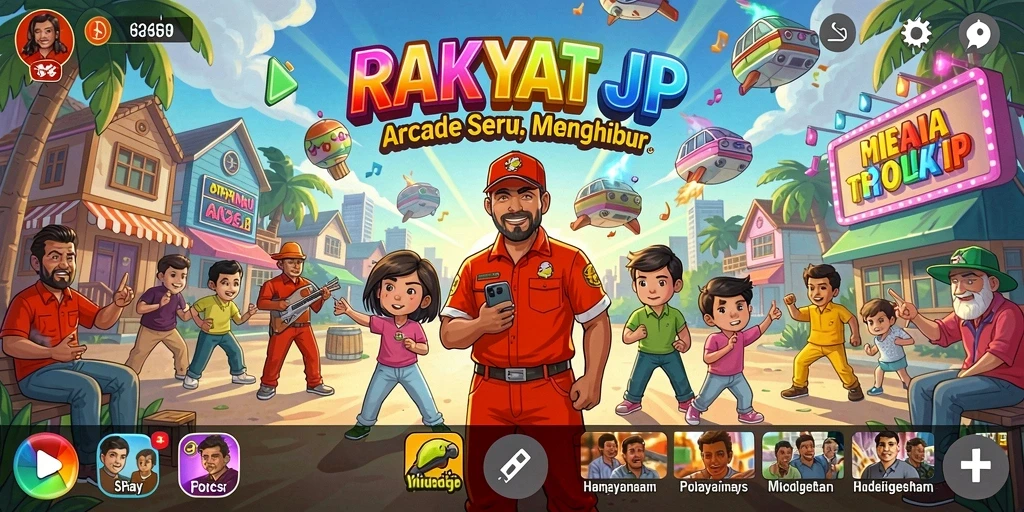 Screenshot menampilkan gameplay seru RAKYATJP dengan grafis yang menarik.