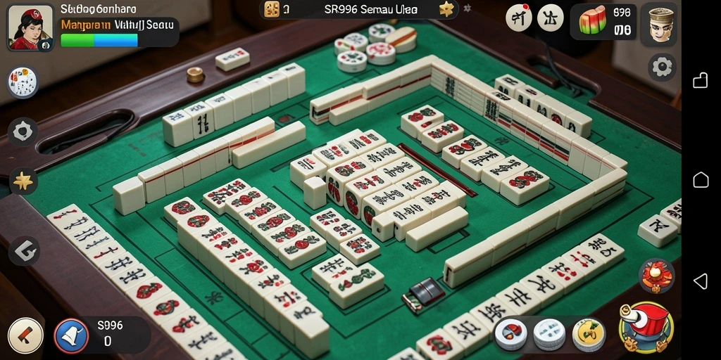 Tampilan gameplay SR996 yang menarik dengan suasana permainan Mahjong.