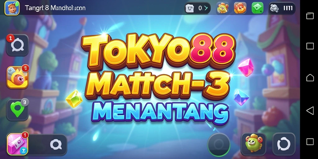 Tampilan gameplay seru dari TOKYO88 saat mencocokkan item.